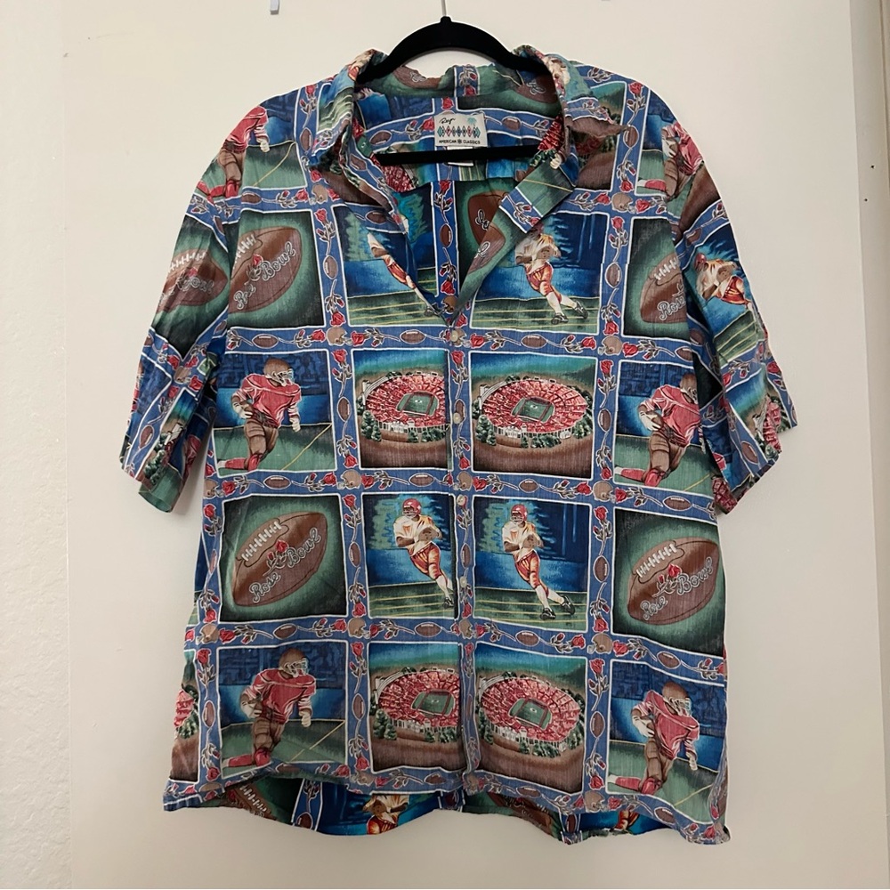 Reyn Spooner American Classics Rose Bowl Shirt Button Down Collared